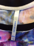 KAREN MILLEN MULTI COLOURED PRINT TOP & CARDIGAN SIZE 14