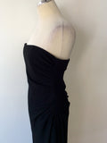 BRAND NEW COAST BLACK STRAPPY/STRAPLESS LONG EVENING DRESS SIZE 12 - Whispers Dress Agency - Womens Dresses - 3