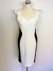 BRAND NEW AMY CHILDS BLACK & WHITE BODYCON DRESS SIZE 14