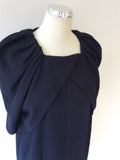 JAEGER BLACK PLEATED TOP SIZE 14 - Whispers Dress Agency - Womens Tops - 3
