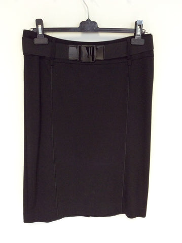 BETTY BARCLAY ELEMENTS BLACK STRETCH PENCIL SKIRT SIZE 14 - Whispers Dress Agency - Womens Skirts - 1