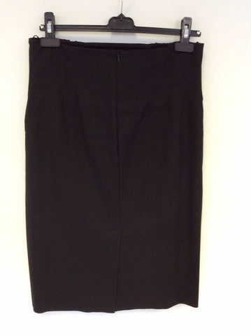 STILLS BLACK ZIP TRIM DETAIL BLACK PENCIL SKIRT SIZE 14 - Whispers Dress Agency - Womens Skirts - 2
