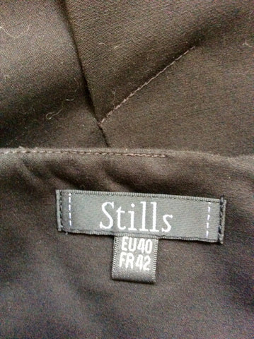 STILLS BLACK ZIP TRIM DETAIL BLACK PENCIL SKIRT SIZE 14 - Whispers Dress Agency - Womens Skirts - 3