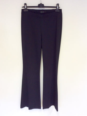MARCCAIN NAVY BLUE SMART STRETCH PANTS SIZE N4 UK 14 - Whispers Dress Agency - Womens Trousers - 1