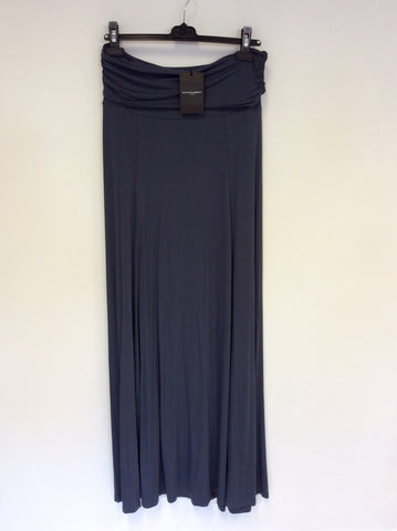 BRAND NEW THE WHITE COMPANY GREY JERSEY FOLD OVER TOP MAXI SKIRT SIZE L - Whispers Dress Agency - Sold - 1
