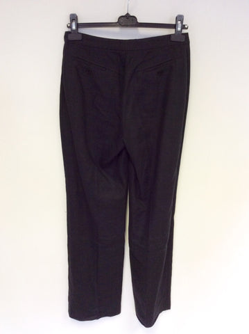 JAEGER BLACK LINEN TROUSERS SIZE 8 - Whispers Dress Agency - Womens Trousers - 3