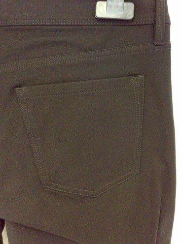 BANANA REPUBLIC SLOAN BLACK FAUX LEATHER JEGGINGS/TROUSERS SIZE 8 UK 12 - Whispers Dress Agency - Womens Trousers - 4