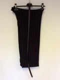 BIANCA BLACK PINSTRIPE JACKET,SKIRT & TROUSER SUIT SIZE 12/14 - Whispers Dress Agency - Womens Suits & Tailoring - 6