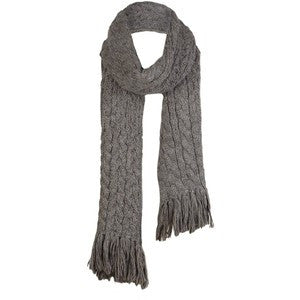 ALL SAINTS BROWN LUXURY ALPACA BLEND SCARF