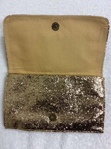 BRAND NEW SOAKED IN LUXURY GOLD GLITTER CLUTCH BAG - Whispers Dress Agency - Clutch Bags - 2
