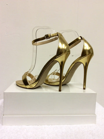 BRAND NEW KURT GEIGER GOLD STRAPPY SANDALS SIZE 6/39 - Whispers Dress Agency - Sold - 3
