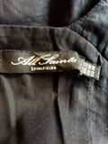 All Saints Black Cotton Beaujolais Dress Size 10