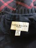 KAREN MILLEN BLACK & RED CHECK PENCIL DRESS SIZE 10