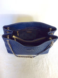 BRAND NEW TONY BURCH NAVY BLUE LEATHER QUILTED SHOULDER BAG - Whispers Dress Agency - Shoulder Bags - 3