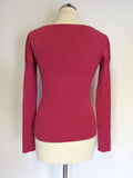 KAREN MILLEN FUSHIA PINK CARDIGAN SIZE 1 UK 8