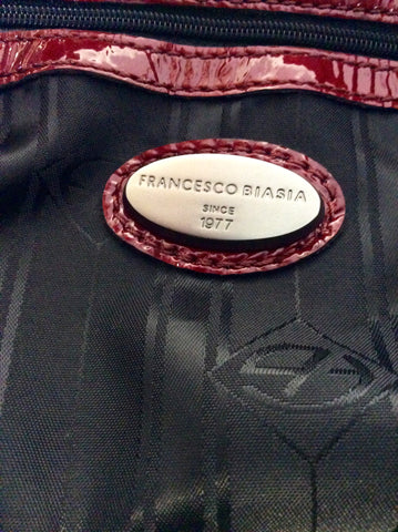 FRANCESCO BIASIA RED PATENT LEATHER HANDBAG - Whispers Dress Agency - Handbags - 4