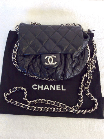 CHANEL BLACK LEATHER QUILTED SMALL CHAIN STRAP CROSS BODY BAG - Whispers Dress Agency - Shoulder bags - 2