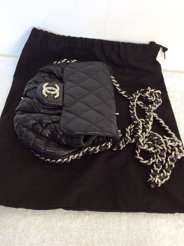 CHANEL BLACK LEATHER QUILTED SMALL CHAIN STRAP CROSS BODY BAG - Whispers Dress Agency - Shoulder bags - 4