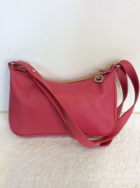 LONGCHAMP PINK LEATHER SHOULDER/ CROSS BODY BAG - Whispers Dress Agency - Sold - 1