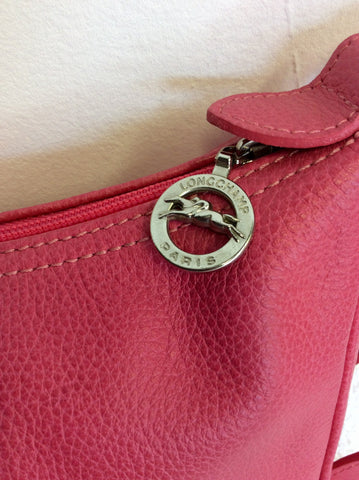 LONGCHAMP PINK LEATHER SHOULDER/ CROSS BODY BAG - Whispers Dress Agency - Sold - 4