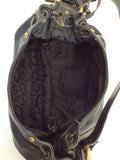 FRANCESCO BIASIA BLACK LEATHER SHOULDER BAG - Whispers Dress Agency - Sold - 6