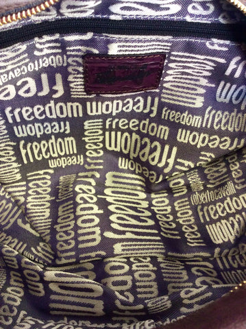 ROBERTO CAVALLI DARK PURPLE LEATHER STUDDED TRIM SHOULDER BAG - Whispers Dress Agency - Shoulder Bags - 5