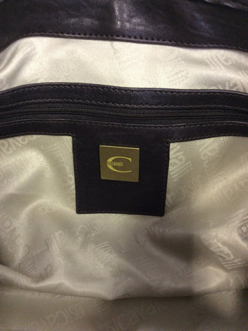 JUST CAVALLI BROWN & CREAM PRINT LEATHER & CANVAS SHOULDER BAG - Whispers Dress Agency - Shoulder Bags - 8