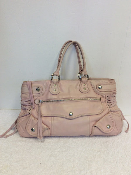 DKNY PALE PINK LEATHER HAND BAG - Whispers Dress Agency - Handbags - 1