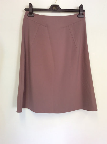 BRAND NEW LK BENNETT MAUVE A LINE SKIRT SIZE 8
