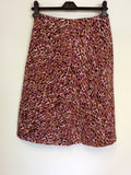 HOBBS PRINT COTTON A LINE SKIRT SIZE 8