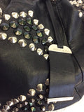 JIMMY CHOO BLACK LARGE LEATHER STUDDED SHOULDER BAG - Whispers Dress Agency - Shoulder Bags - 7