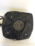 JIMMY CHOO BLACK LARGE LEATHER STUDDED SHOULDER BAG - Whispers Dress Agency - Shoulder Bags - 9