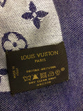 LOUIS VUITTON MONOGRAM DENIM SILK & WOOL SHAWL - Whispers Dress Agency - Sold - 4