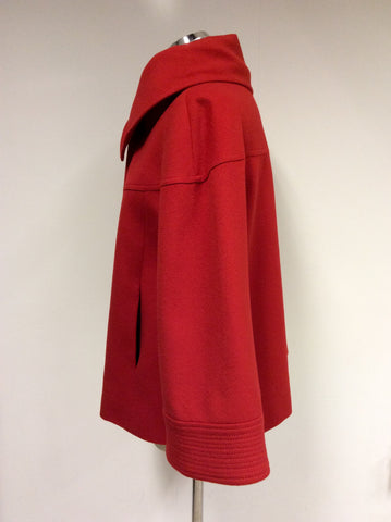 ZARA WOMAN RED WOOL BLEND JACKET SIZE L - Whispers Dress Agency - Sold - 2