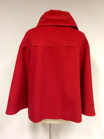 ZARA WOMAN RED WOOL BLEND JACKET SIZE L - Whispers Dress Agency - Sold - 3