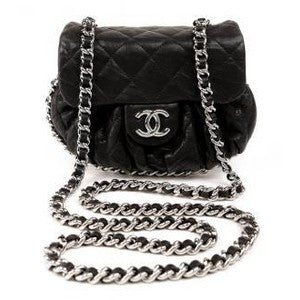 CHANEL BLACK LEATHER QUILTED SMALL CHAIN STRAP CROSS BODY BAG - Whispers Dress Agency - Shoulder bags - 7