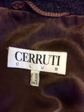 CERRUTI CLUB BROWN FAUX FUR TRIM JACKET SIZE 10 - Whispers Dress Agency - Womens Coats & Jackets - 6