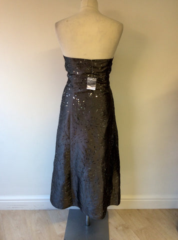 BRAND NEW PLANET GREY SEQUINNED EVENING DRESS SIZE 16 - Whispers Dress Agency - Womens Dresses - 3