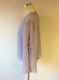 JOSEPH RIBKOFF COUTURE LILAC OPEN SLEEVE OCCASION JACKET SIZE 14