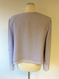 JOSEPH RIBKOFF COUTURE LILAC OPEN SLEEVE OCCASION JACKET SIZE 14