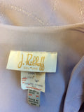 JOSEPH RIBKOFF COUTURE LILAC OPEN SLEEVE OCCASION JACKET SIZE 14