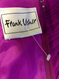 BRAND NEW FRANK USHER FUSCHIA PINK PLEATED CORSET TOP SIZE 16 - Whispers Dress Agency - Womens Tops - 4