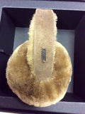 BRAND NEW IN BOX EMU AUSTALIA TOFFEE SHEEPSKIN EAR MUFFS - Whispers Dress Agency - Womens Other Accessories - 2