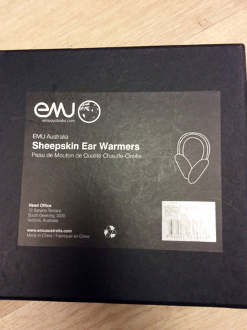 BRAND NEW IN BOX EMU AUSTALIA TOFFEE SHEEPSKIN EAR MUFFS - Whispers Dress Agency - Womens Other Accessories - 3