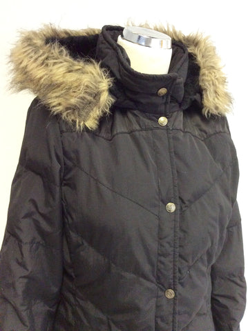 RALPH LAUREN POLO BLACK PADDED DOWN & FEATHER KNEE LENGTH COAT SIZE M - Whispers Dress Agency - Womens Coats & Jackets - 2