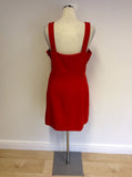 ARMANI EXCHANGE RED SHIFT DRESS SIZE 16 - Whispers Dress Agency - Womens Dresses - 2