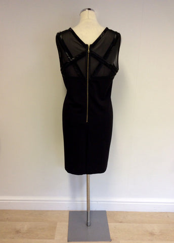 COAST BLACK BEADED SPECIAL OCCASION PENCIL DRESS SIZE 16 - Whispers Dress Agency - Womens Dresses - 4