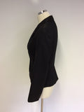 WHISTLES BLACK STITCH TRIM SKIRT SUIT SIZE 8 - Whispers Dress Agency - Sold - 3