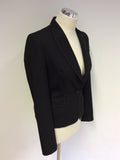 WHISTLES BLACK STITCH TRIM SKIRT SUIT SIZE 8 - Whispers Dress Agency - Sold - 5