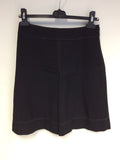 WHISTLES BLACK STITCH TRIM SKIRT SUIT SIZE 8 - Whispers Dress Agency - Sold - 8